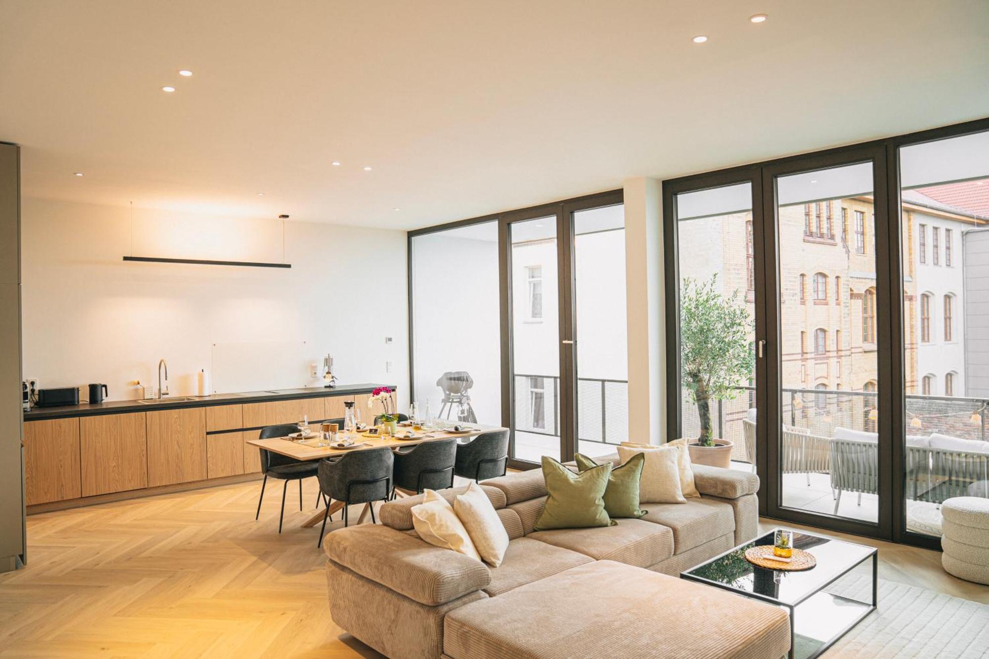 Rr - Penthouse - Luxe 105 Qm - Central - Wifi Magdeburg Luaran gambar